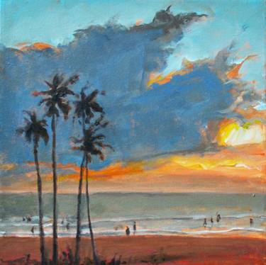 Original Abstract Beach Paintings by Mitisha Vakil