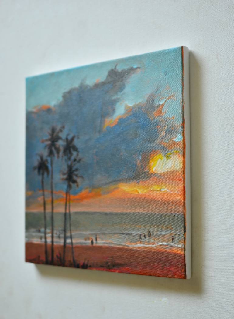 Original Abstract Beach Painting by Mitisha Vakil