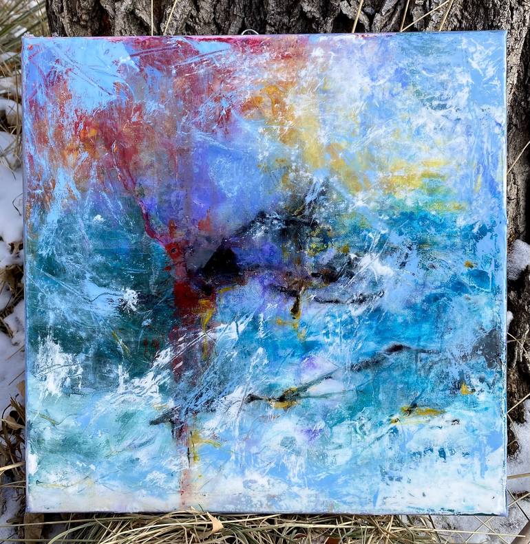 Original Abstract Expressionism Abstract Painting by Mila Solo