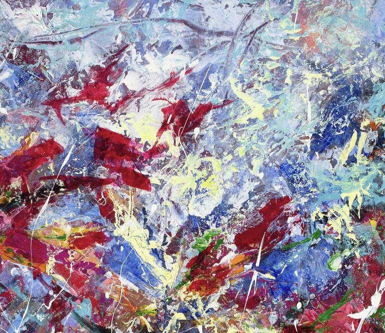 Original Impressionism Abstract Painting by Mila Solo