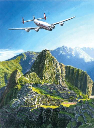 Original Airplane Paintings by Stephane Ficely