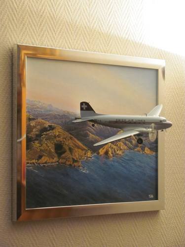 Original Airplane Paintings by Stephane Ficely