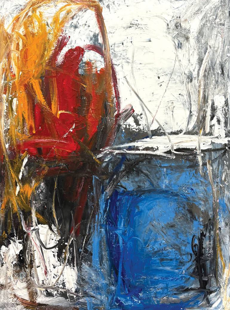 Original Abstract Expressionism Abstract Painting by Melanie Crawford