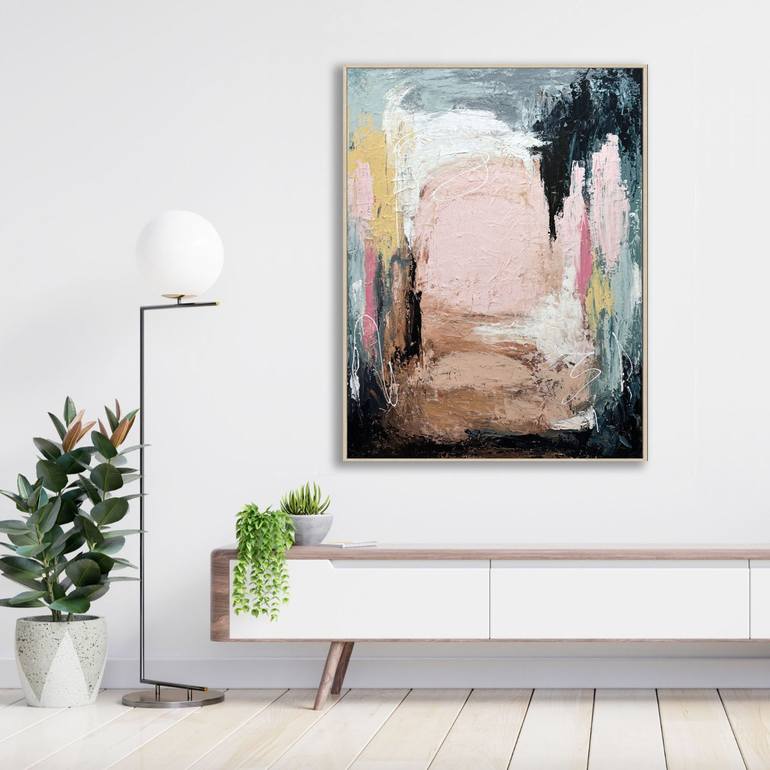 Original Abstract Expressionism Abstract Painting by Melanie Crawford