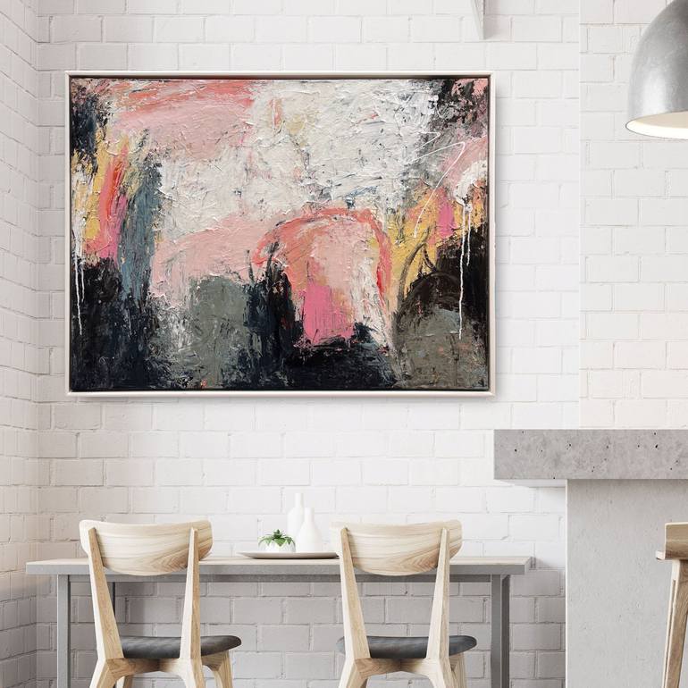 Original Abstract Expressionism Abstract Painting by Melanie Crawford