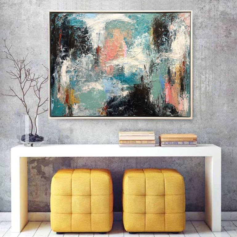 Original Abstract Expressionism Abstract Painting by Melanie Crawford