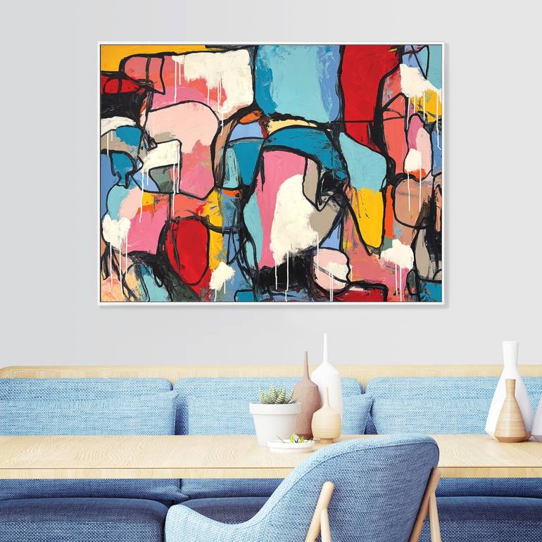 Original Abstract Expressionism Abstract Painting by Melanie Crawford