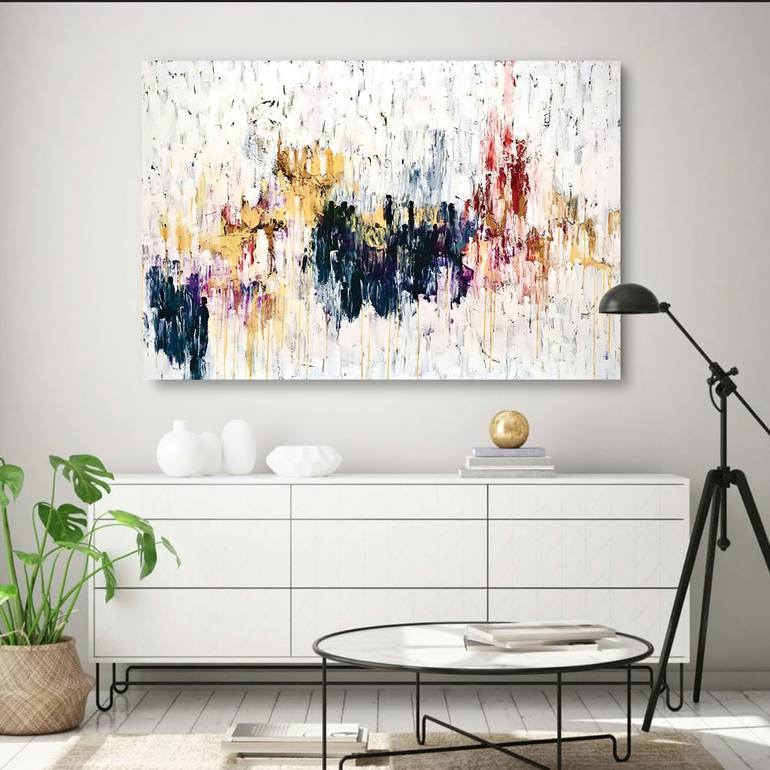 Original Abstract Expressionism Abstract Painting by Melanie Crawford