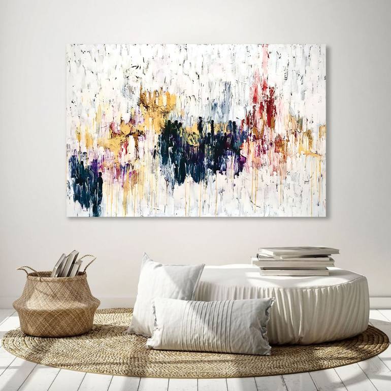 Original Abstract Expressionism Abstract Painting by Melanie Crawford