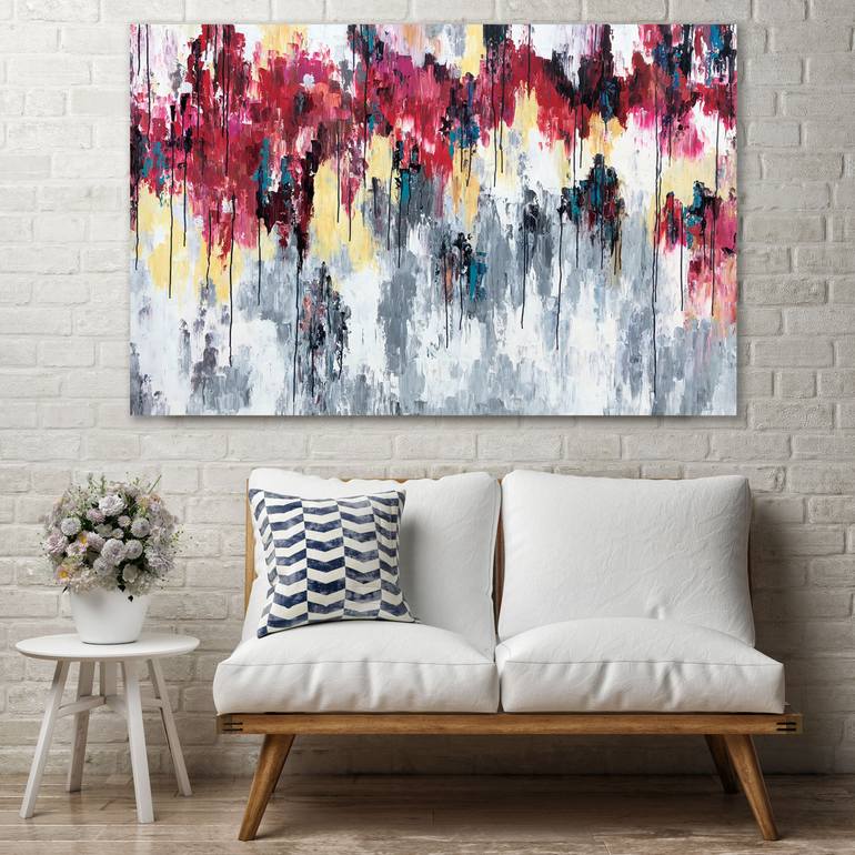 Original Abstract Expressionism Abstract Painting by Melanie Crawford