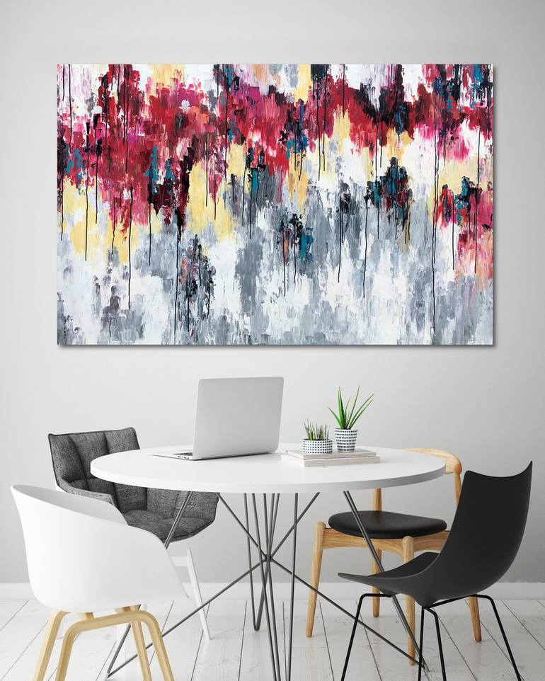 Original Abstract Expressionism Abstract Painting by Melanie Crawford