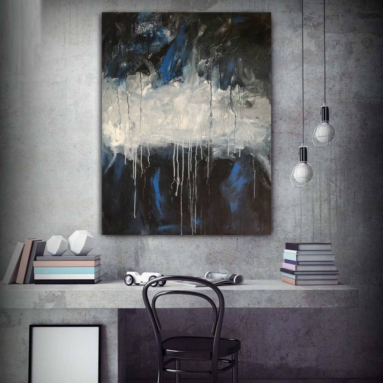 Original Abstract Expressionism Abstract Painting by Melanie Crawford