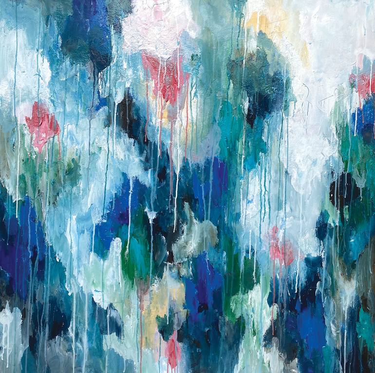 Original Abstract Expressionism Abstract Painting by Melanie Crawford