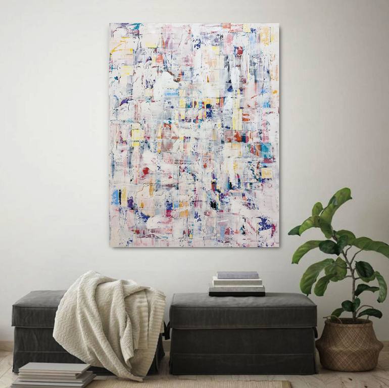 Original Abstract Expressionism Abstract Painting by Melanie Crawford