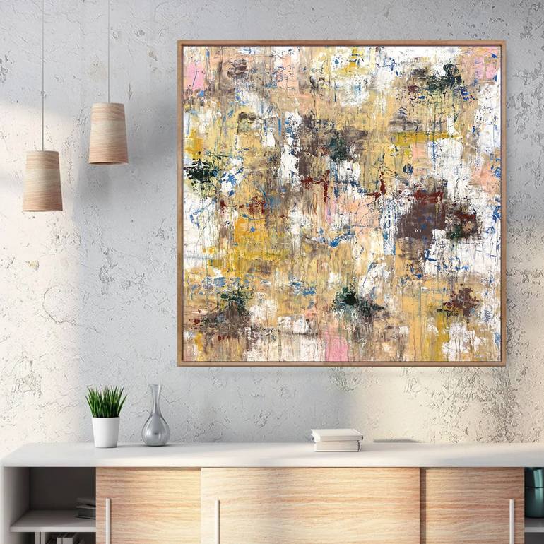 Original Abstract Expressionism Abstract Painting by Melanie Crawford