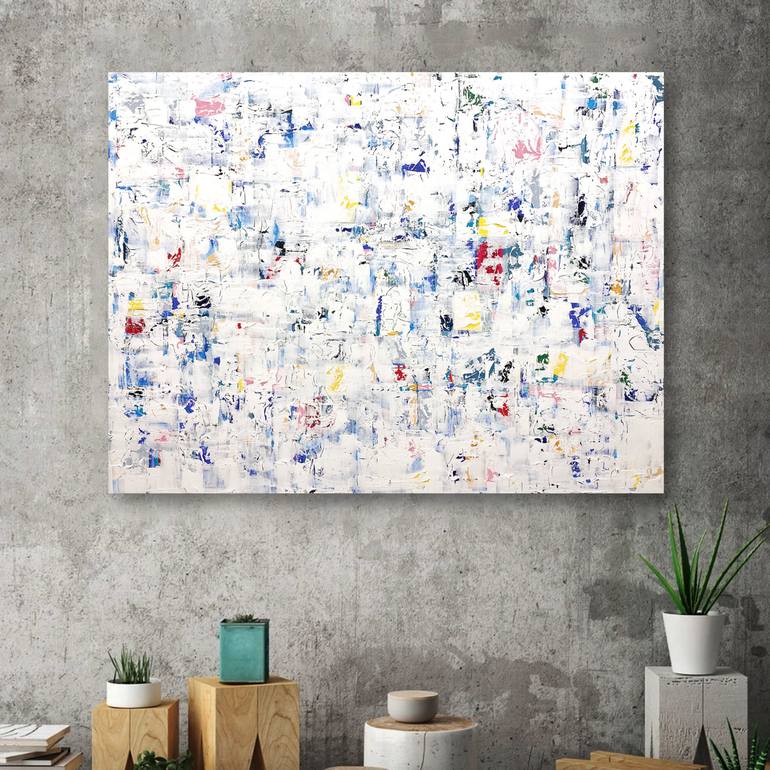 Original Abstract Expressionism Abstract Painting by Melanie Crawford