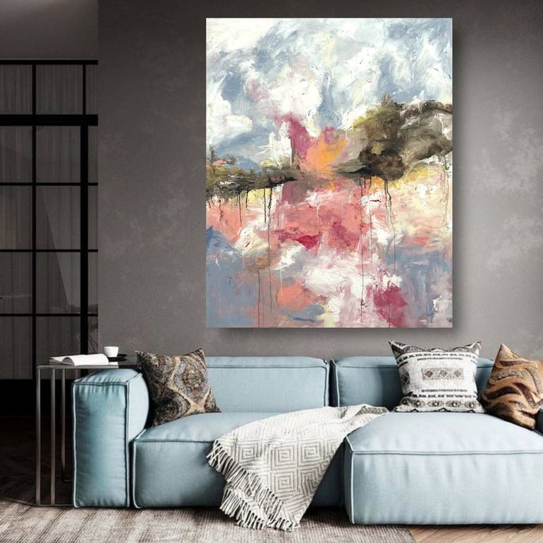 Original Abstract Expressionism Abstract Painting by Melanie Crawford