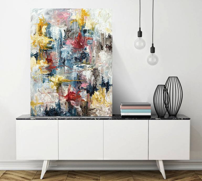 Original Abstract Expressionism Abstract Painting by Melanie Crawford