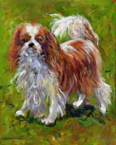 Original Expressionism Dogs Paintings by Diana Kurz