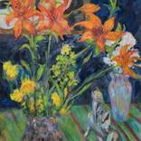 Still Life With Silver Dog by Diana Kurz