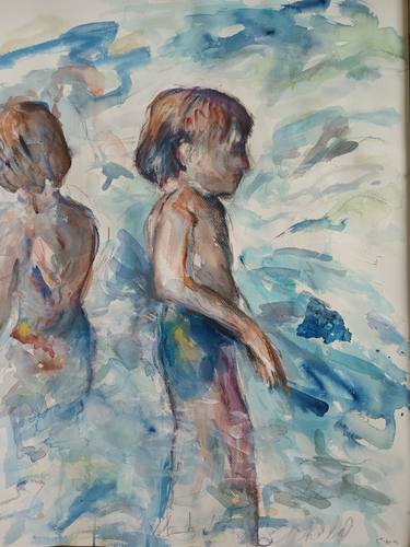 Print of Figurative Children Paintings by Cindy Franz