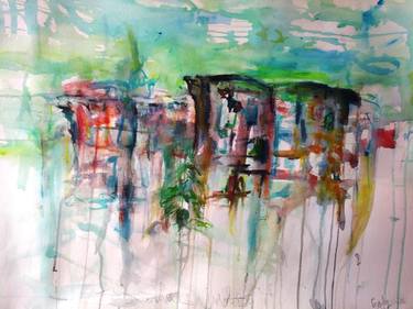 Print of Cities Paintings by Cindy Franz