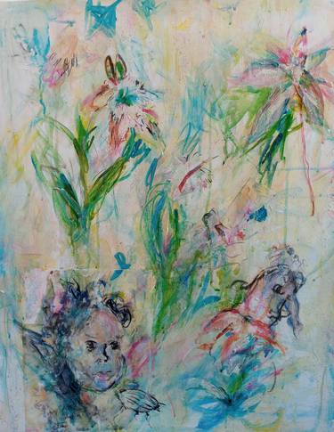 Original Expressionism Fantasy Painting by Cindy Franz