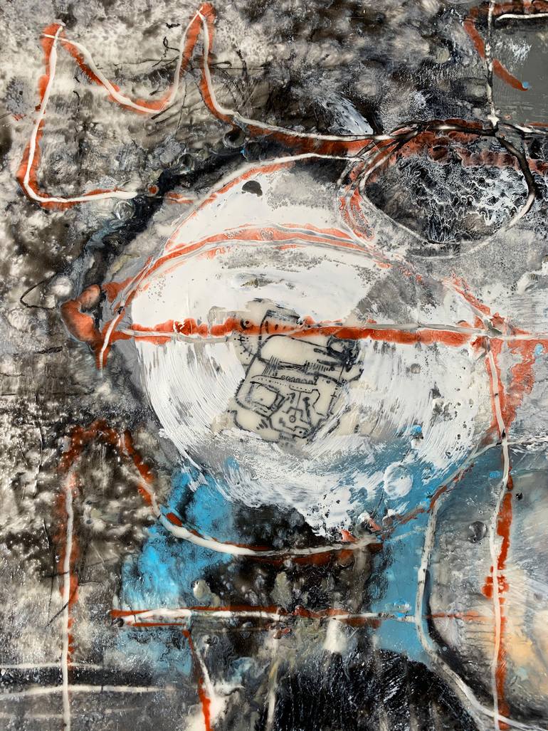 Original Abstract Expressionism Abstract Painting by Varouján Hovakimyan