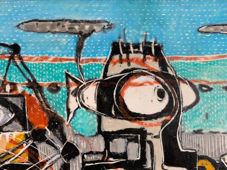 Original Abstract Expressionism Abstract Painting by Varouján Hovakimyan