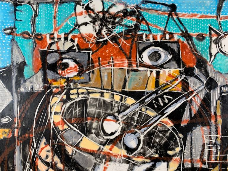 Original Abstract Expressionism Abstract Painting by Varouján Hovakimyan