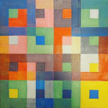 Saatchi Art Artist Lieschen Mueller; Paintings, “multi grid 2020 b” #art