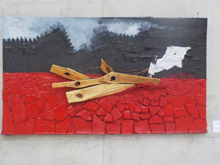 Original Abstract Horse Painting by Szilard Barta
