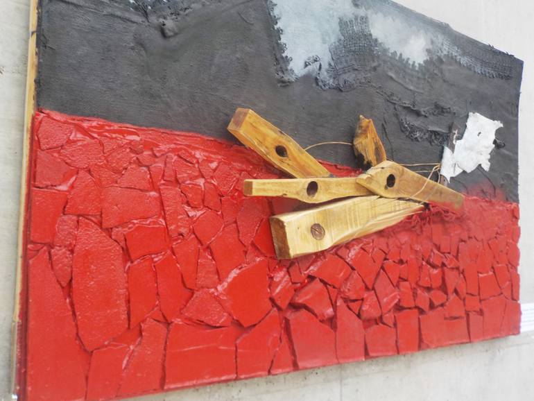 Original Abstract Horse Painting by Szilard Barta