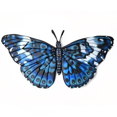 Blue Cracker Butterfly: Wood Work thumb