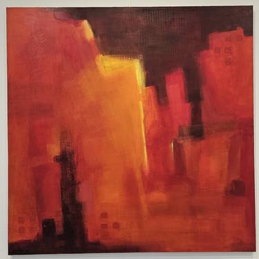 Original Abstract Expressionism Abstract Paintings by Lubna Al-Lahham