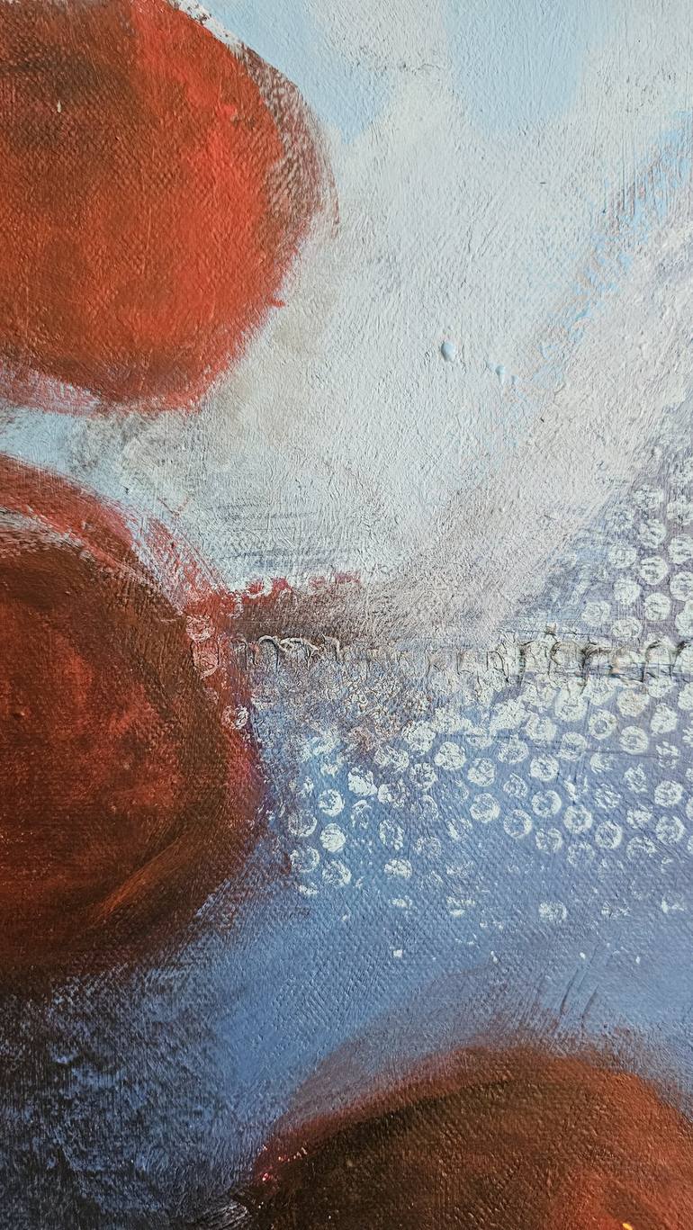 Original Fine Art Abstract Painting by Lubna Al-Lahham