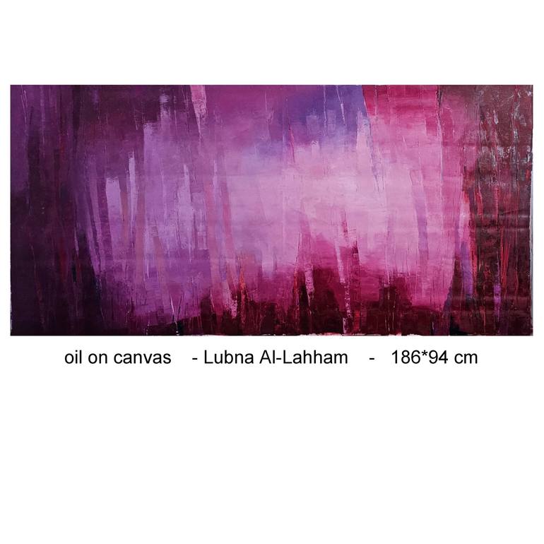 Original Abstract Painting by Lubna Al-Lahham