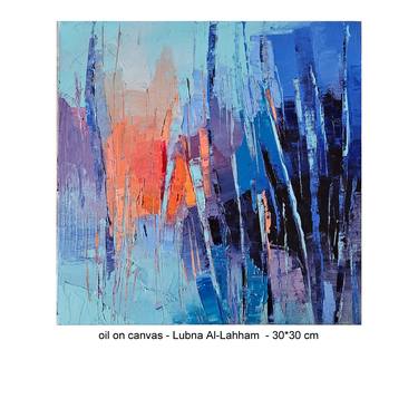 Original Impressionism Abstract Paintings by Lubna Al-Lahham