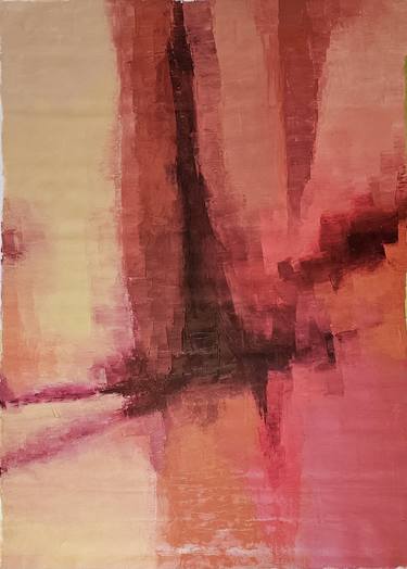 Original Contemporary Abstract Painting by Lubna Al-Lahham