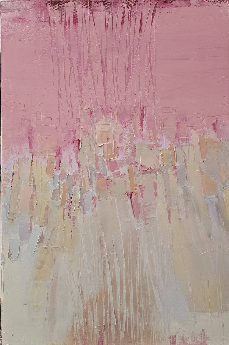 Original Abstract Expressionism Abstract Paintings by Lubna Al-Lahham