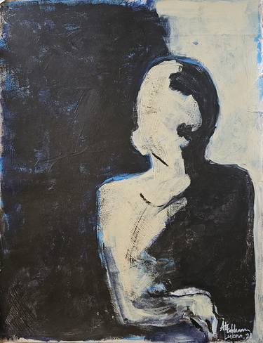 Original Art Deco Abstract Paintings by Lubna Al-Lahham