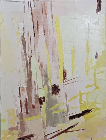 Original Abstract Expressionism Abstract Paintings by Lubna Al-Lahham
