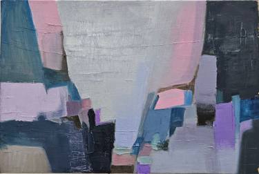 Original Abstract Expressionism Abstract Painting by Lubna Al-Lahham