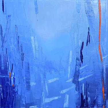 Original Abstract Expressionism Abstract Painting by Lubna Al-Lahham