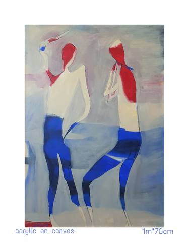 Original Abstract Paintings by Lubna Al-Lahham