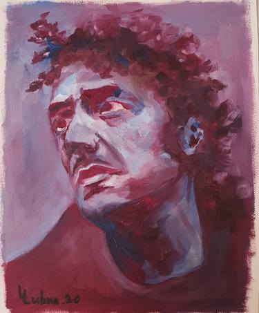 Original Abstract Expressionism Portrait Paintings by Lubna Al-Lahham