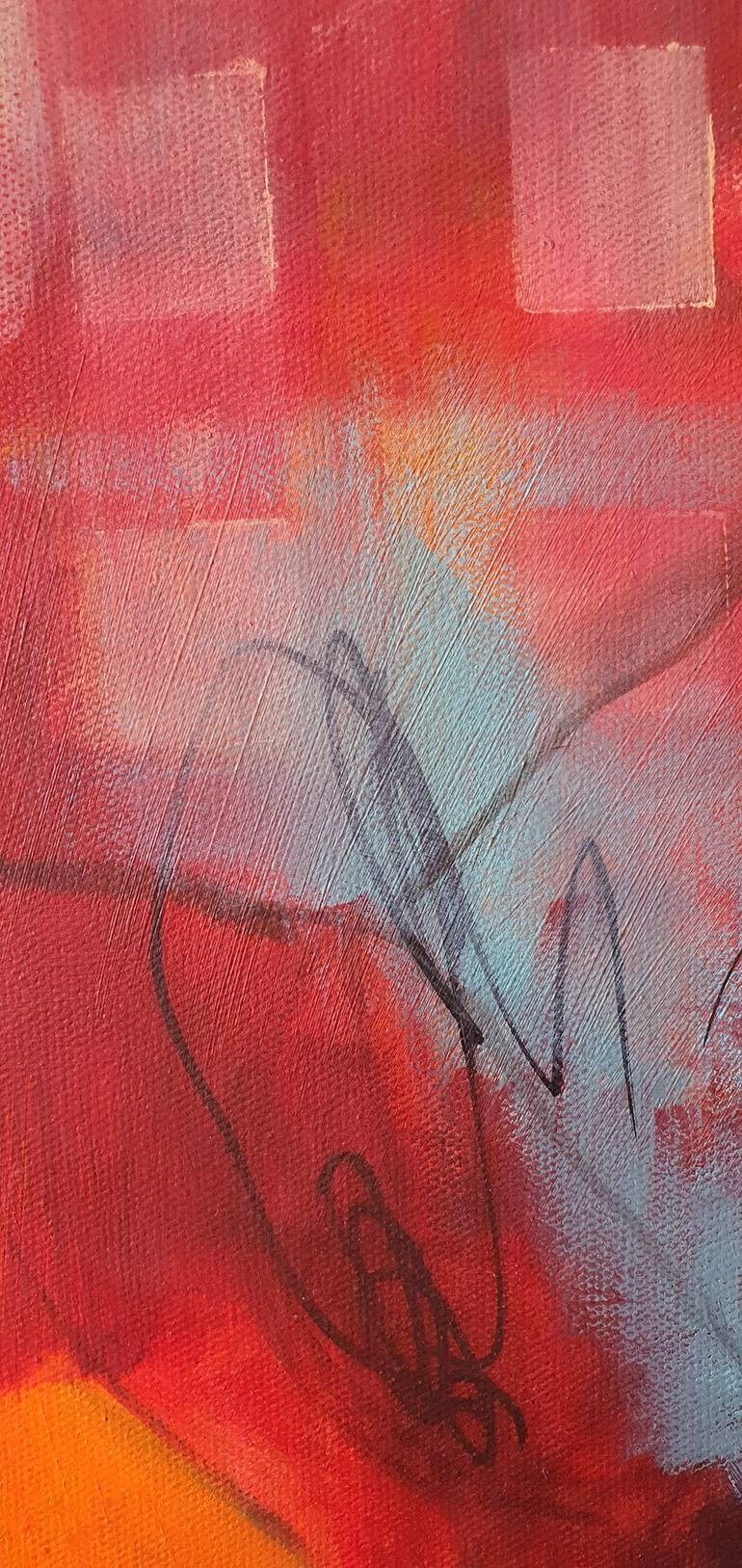 Original Abstract Painting by Lubna Al-Lahham