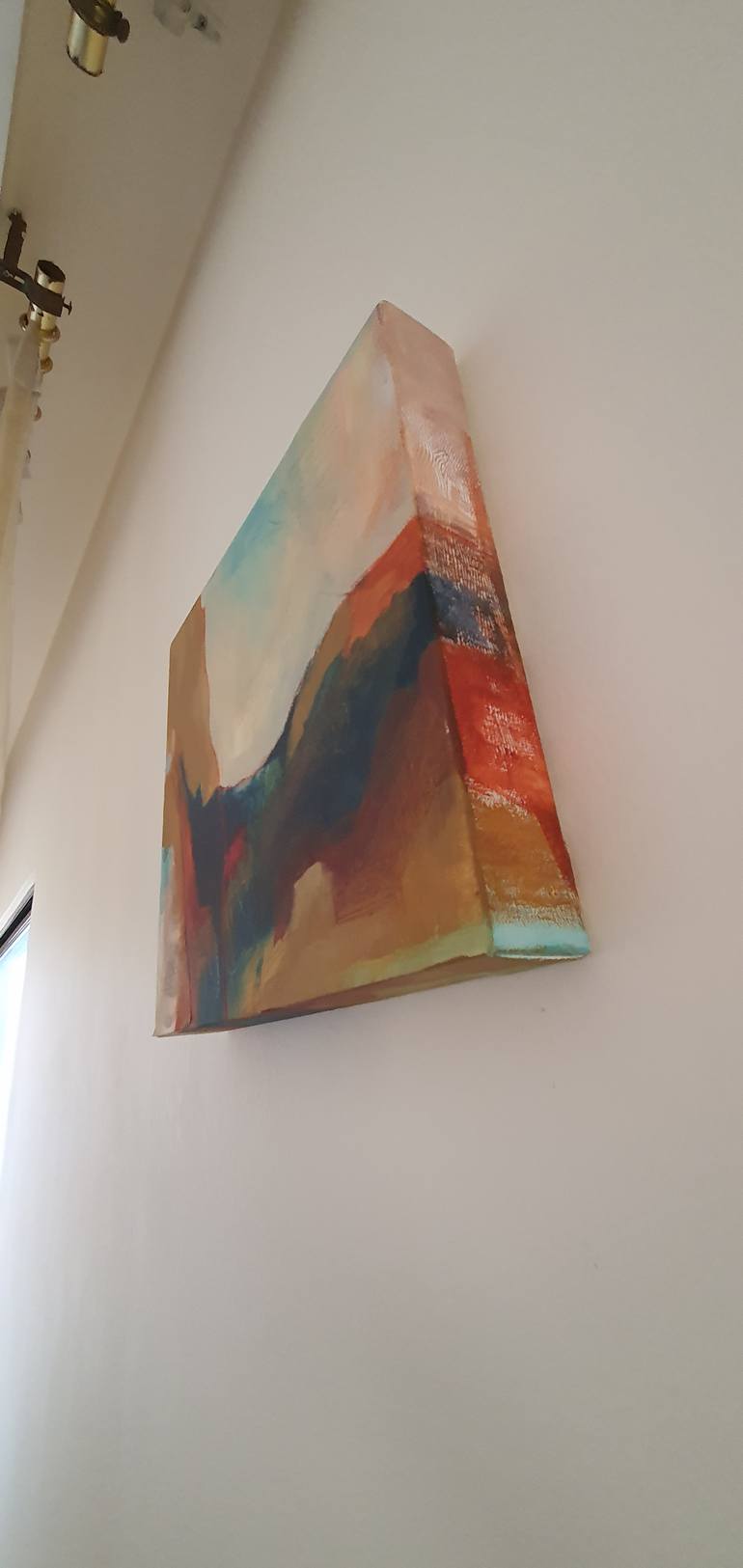 Original Abstract Expressionism Abstract Painting by Lubna Al-Lahham