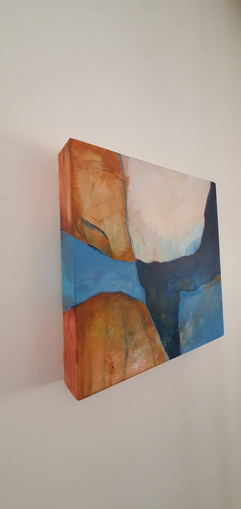 Original Abstract Expressionism Abstract Painting by Lubna Al-Lahham