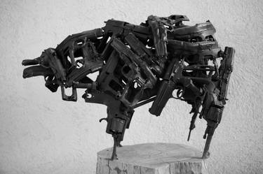 Original Abstract Expressionism Animal Sculpture by Ismet Jonuzi